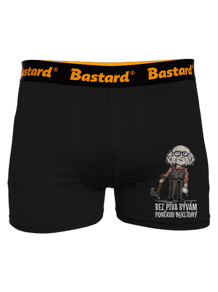 Neklidný bez piva boxerky Black