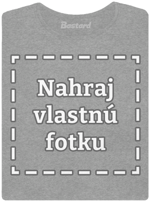 Vlastná potlač dámske tričko Dark Gray Melange