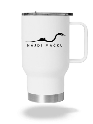 Nájdi mačku termohrnček White