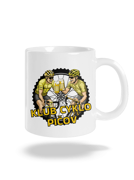 Klub cyklo pičov klasický hrnček White