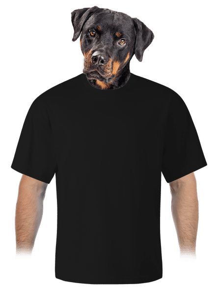 Bez potlače unisex tričko oversized Black
