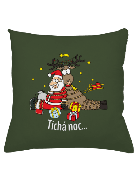Tichá noc vankúš Olive Green