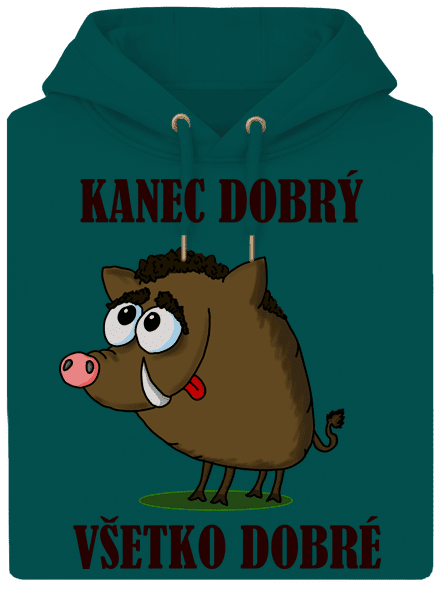 Kanec dobrý unisex mikina premium Emerald Green