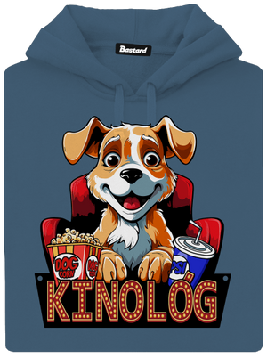 Kinológ dámska mikina klokanka Denim