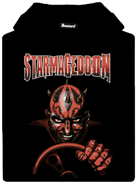 Starmageddon pánska mikina klokanka Black