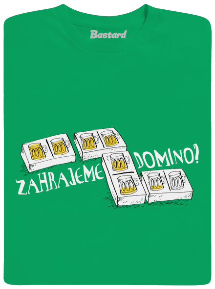 Pivné domino pánske tričko Kelly Green