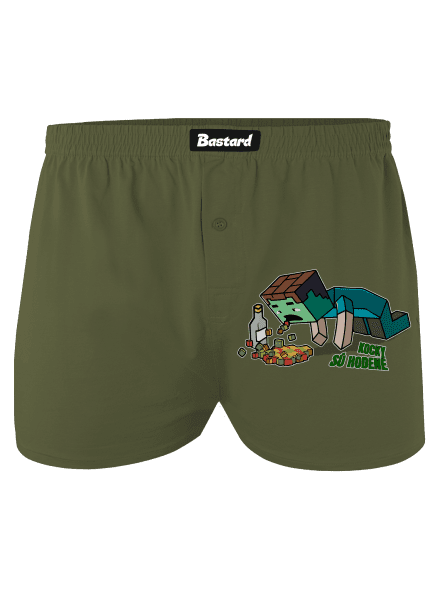 Kocky sú hodené pánske trenky Khaki