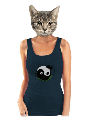 Dve spiace pandy dámske tielko klasické Navy