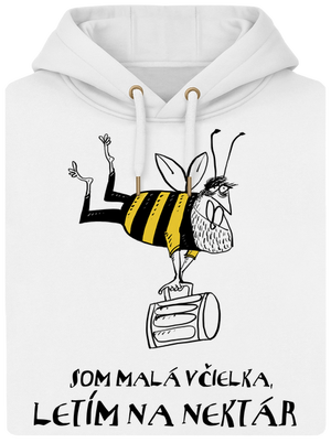 Malá včielka unisex mikina premium Snowwhite