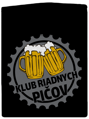 Klub riadnych pičov dámska mikina na zips Black