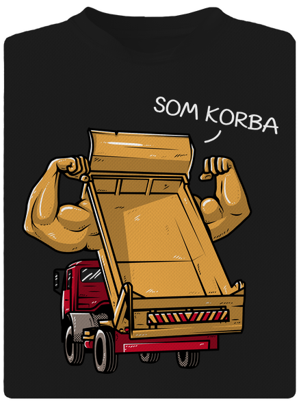 Korba pánske športové tričko Black