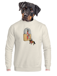 unisex mikina bez kapucne