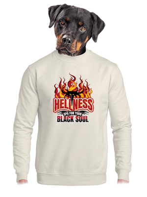 Hellness unisex mikina bez kapucne Off White