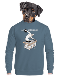 unisex mikina bez kapucne