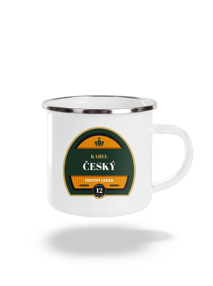 Pivná etiketa plecháčik White