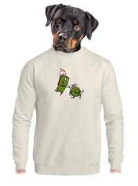 unisex mikina bez kapucne