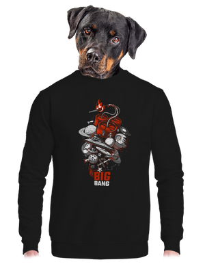 unisex mikina bez kapucne