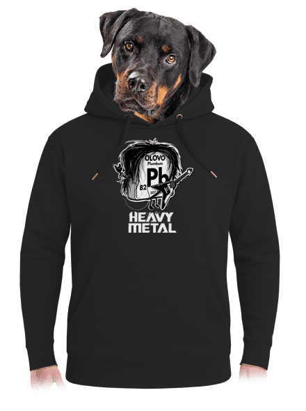 Heavy Metal unisex mikina premium Dark Black