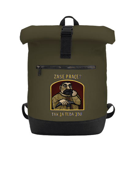Zase práce? batoh Military Green