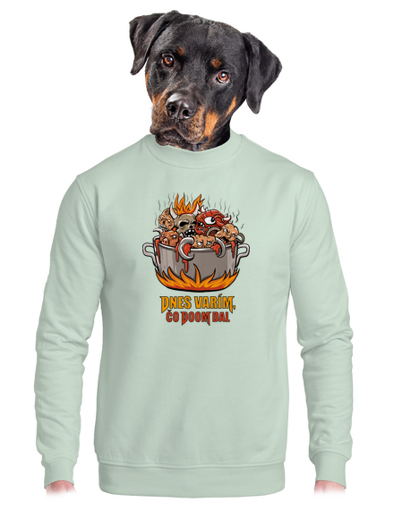 Čo Doom dal unisex mikina bez kapucne Blush Mint