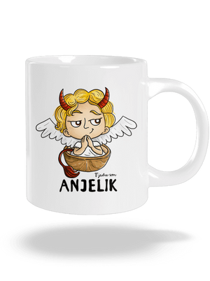 Anjelik veľký hrnček White