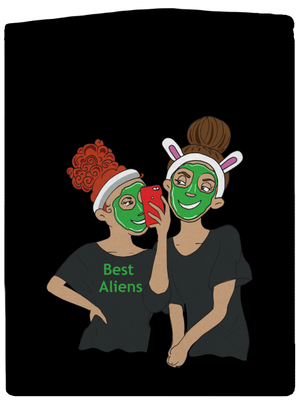 Best aliens dámska mikina na zips Black