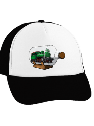 Lokomotíva vo fľaši šiltovka truckerka Black cap