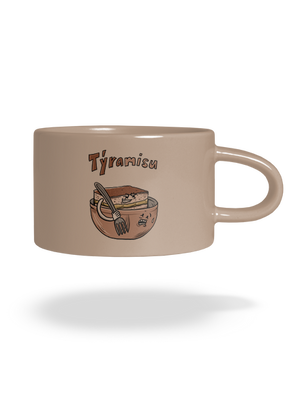 Týramisu hrnček makronka Brown Macaron