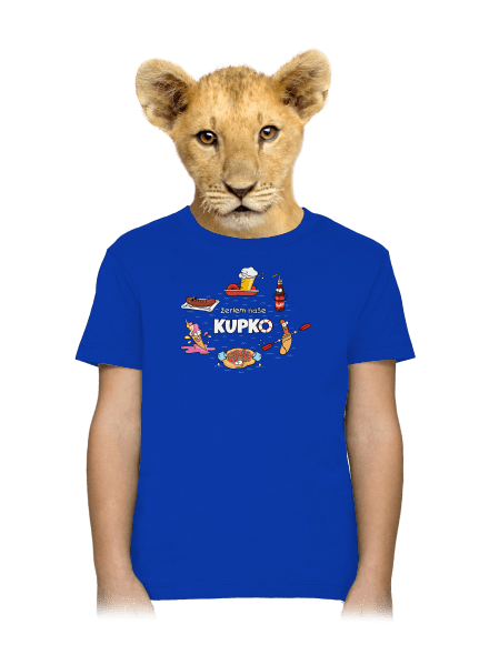 Slovenské kupko detské tričko Royal Blue