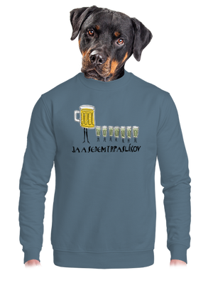 Ja a sedem trpaslíkov unisex mikina bez kapucne Nordic Blue