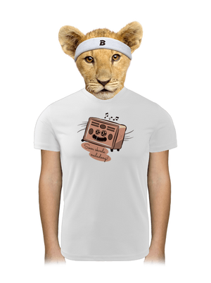 Skvele naladený detské športové tričko White