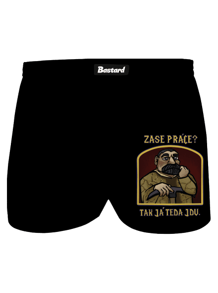 Zase práce? pánske trenky Black