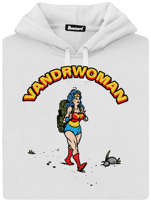 Vandrwoman dámska mikina klokanka White