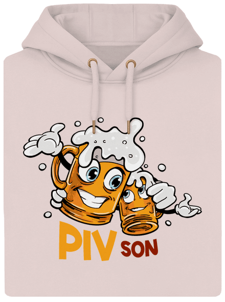 Pivson unisex mikina premium Rose Chalk