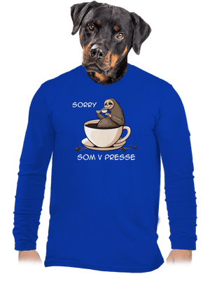 V presse pánske dlhý rukáv Royal Blue