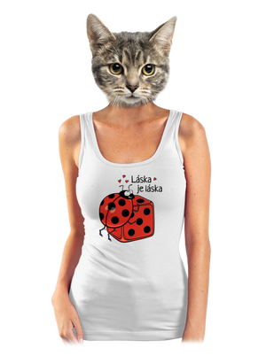 Láska je láska dámske tielko klasické White