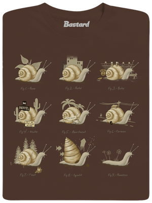 Sladký domov pánske tričko Brown