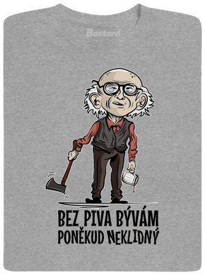 Neklidný bez piva pánske tričko Sport Grey