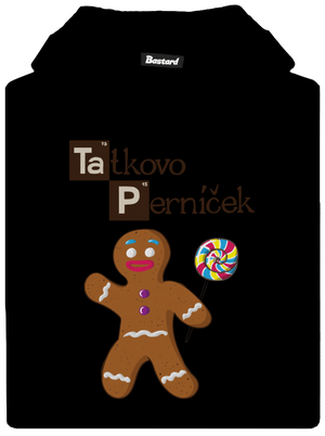 Perníčkový tatko a Perníček detská mikina klokanka Black