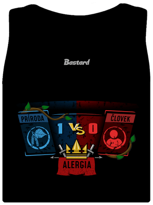 Príroda vs. človek dámske tielko klasické Black