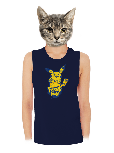 Pokérmon dámske tielko voľné Navy