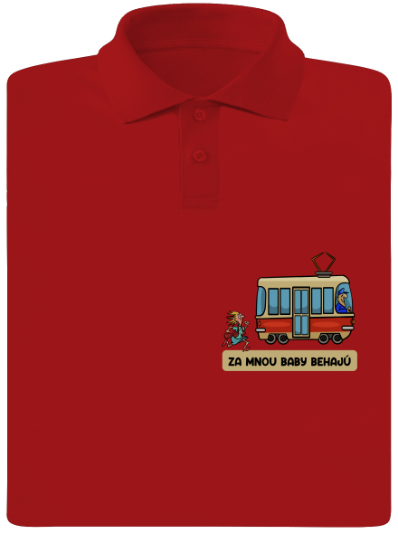 Za mnou baby behajú pánska polokošeľa Red Mal