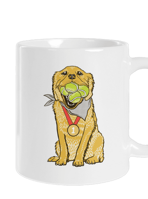 Zlatý retriever klasický hrnček White