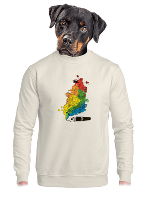 unisex mikina bez kapucne