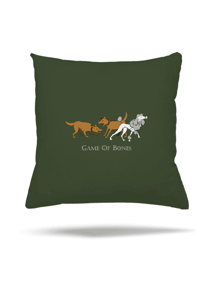Game of Bones vankúš Olive Green