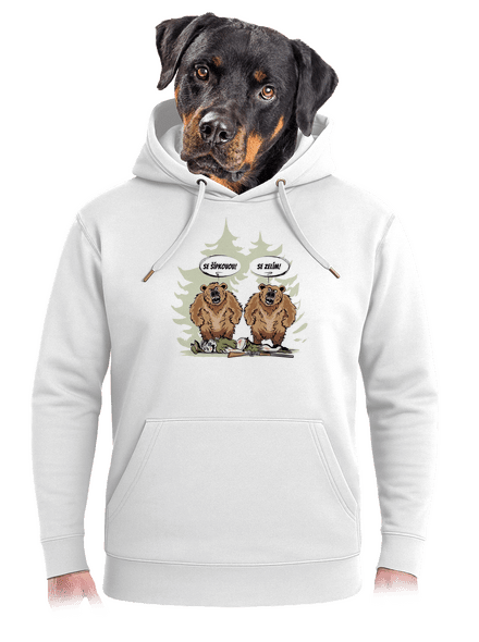 Medvede unisex mikina premium Snowwhite