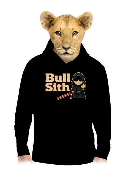 Bull sith detská mikina klokanka Black