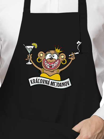 Kráľovná mejdanov zástera Black