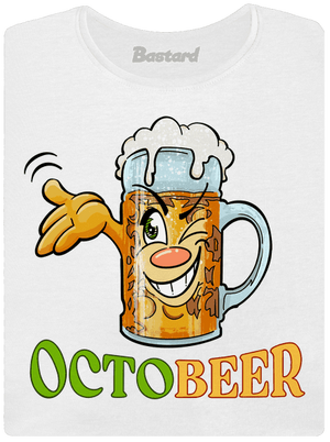 Octobeer dámske tričko s lemom White