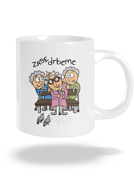 Zase drbeme veľký hrnček White